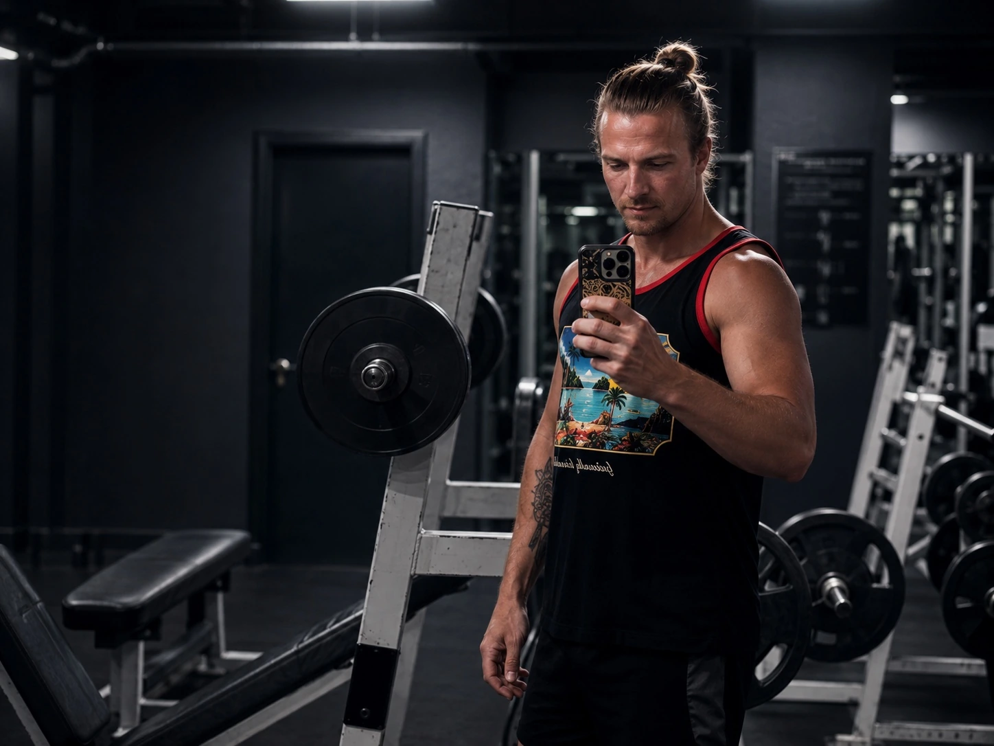 Sergey Pikalev beim Krafttraining